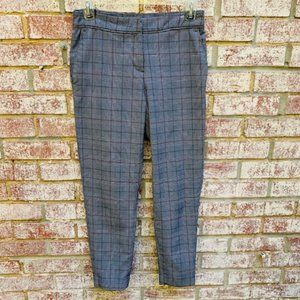 H&M Black and White Plaid Pants Size 4